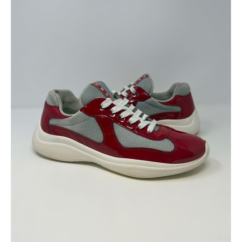 Prada Americas Cup Sneaker Red Size 8 US 7 Prada